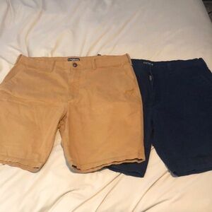 2 pairs of Express Stretch shorts Sz 36 (9in inseam)